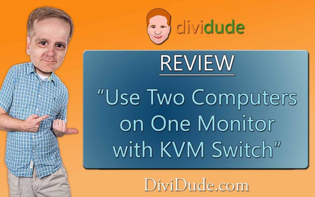 Easy to use KVM switch lets you use two computers with one monitor