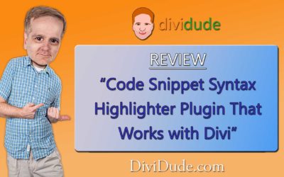 Code Snippet Syntax Highlighter that Works with Divi – Review